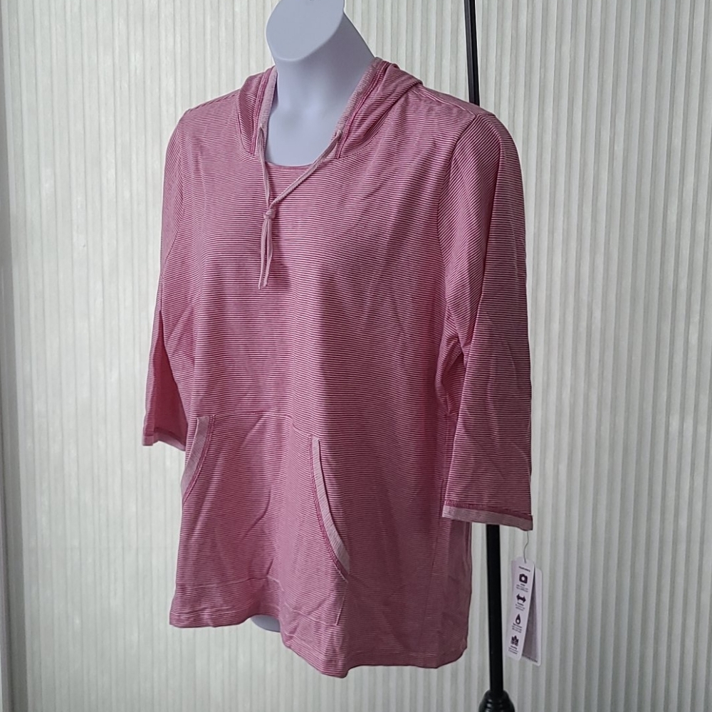 RBX Hooded 3/4 Sleeve Plus SizeTop